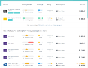 Shipping rate comparison NYC to China
