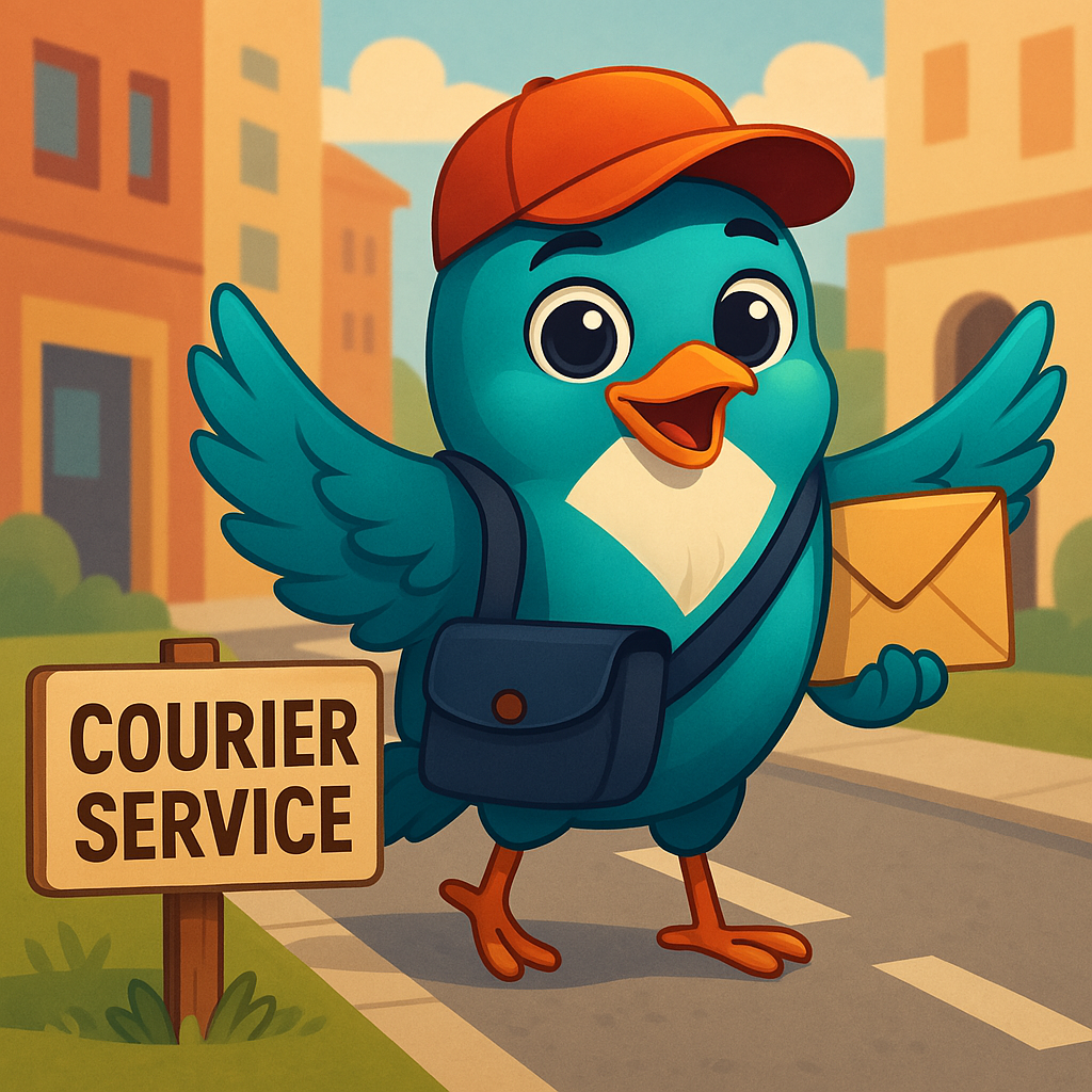 What is a courier service?